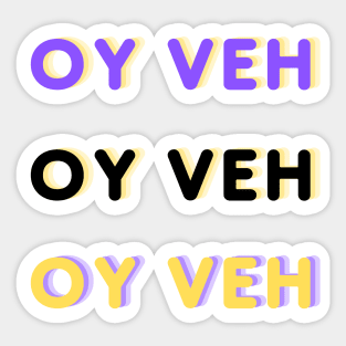 Oy Veh - 3 Pack Sticker